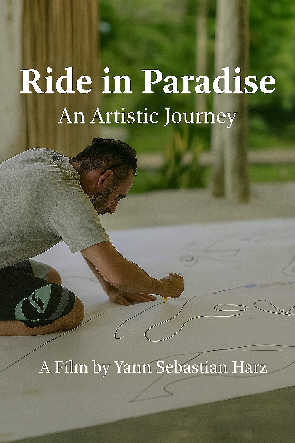 Poster for Ride in Paradise — An Artistic Journey, a film by Yann Sebastian Harz.